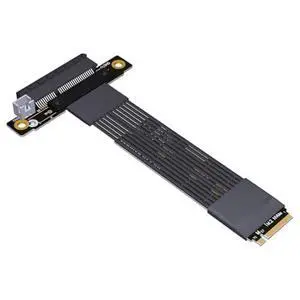 JMT ADT-K42ST M.2 NVMe to PCIe5.0 x4 Signal Extension Cable 128 Gbps High Speed Silver-Plated Wire with SATA Power Adapter (K42ST-BK,30cm) JMT ADT-K42ST M.2 NVMe to PCIe5.0 x4 Signal Extension Cable 128 Gbps High Speed Silver-Plated Wire with SATA Power Adapter (K42ST-BK,30cm)
