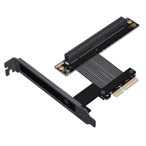 ADT-K23S PCIe 5.0 x4 to x16 Graphics Card Extension Cable 128Gbps High-Speed Flex Adapter, Reversible Support 1U Extension (K23SR-F2,15CM) ADT-K23S PCIe 5.0 x4 to x16 Graphics Card Extension Cable 128Gbps High-Speed Flex Adapter, Reversible Support 1U Extension (K23SR-F2,15CM)