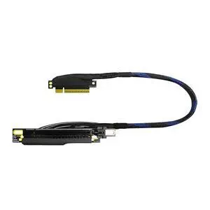 Narrow Version PCIe 4.0 x8 to x16 Extension Cable 16GBS Built-in Left/Right Ethernet Ports for GPU AI Server GEN4-816AD4Z (50CM,Right Out Right in) Narrow Version PCIe 4.0 x8 to x16 Extension Cable 16GBS Built-in Left/Right Ethernet Ports for GPU AI Server GEN4-816AD4Z (50CM,Right Out Right in)