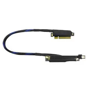 Narrow Version PCIe 4.0 x8 to x16 Extension Cable 16GBS Built-in Left/Right Ethernet Ports for GPU AI Server GEN4-816AD4Z (50CM,Left Out Left in) Narrow Version PCIe 4.0 x8 to x16 Extension Cable 16GBS Built-in Left/Right Ethernet Ports for GPU AI Server GEN4-816AD4Z (50CM,Left Out Left in)