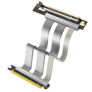 PCI-E 16X 5.0 Flexible Extension Cable 64GB/S High-Speed Vertical Installation GPU Cable Compatible with ATX / 1U / 2U Case (90°-20CM) PCI-E 16X 5.0 Flexible Extension Cable 64GB/S High-Speed Vertical Installation GPU Cable Compatible with ATX / 1U / 2U Case (90°-20CM)
