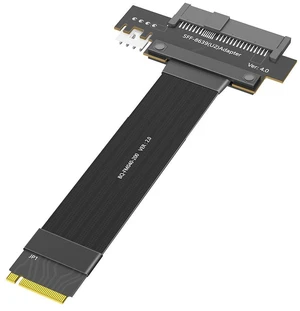 M.2 Key M PCIe4.0 to U.2 SFF-8639 Extension Cable Compatible with M2 MKey NGFF 2280 SSD (20CM) M.2 Key M PCIe4.0 to U.2 SFF-8639 Extension Cable Compatible with M2 MKey NGFF 2280 SSD (20CM)