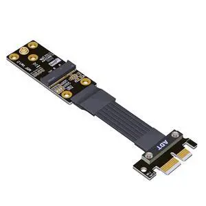 ADT-M15JF PCIe 4.0 x1 to M.2 Wi-Fi Riser Cable 16G/BPS for NGFF Key-E Wire-Less Card Motherboard M.2 Wi-Fi Slot Adapter (M15JF,15cm) ADT-M15JF PCIe 4.0 x1 to M.2 Wi-Fi Riser Cable 16G/BPS for NGFF Key-E Wire-Less Card Motherboard M.2 Wi-Fi Slot Adapter (M15JF,15cm)