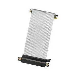 PCIE 5.0 X16 Graphics Card Extension Cable Double Reverse GPU Adapter 64GBS High Speed Silver Plated for ITX Chassis 16AB5-RHB (19CM) PCIE 5.0 X16 Graphics Card Extension Cable Double Reverse GPU Adapter 64GBS High Speed Silver Plated for ITX Chassis 16AB5-RHB (19CM)