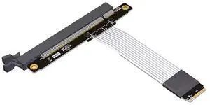 ADT-K43D M.2 NGFF NVMe Key M to PCI-E x16 Extension Cable SATA Power Cable PCIe4.0 x4 High Speed for STX Motherboard Graphics Card GPU (K43DT,15CM) ADT-K43D M.2 NGFF NVMe Key M to PCI-E x16 Extension Cable SATA Power Cable PCIe4.0 x4 High Speed for STX Motherboard Graphics Card GPU (K43DT,15CM)