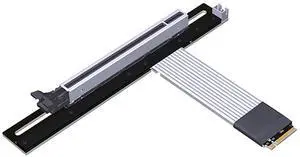 ADT-K43D M.2 NGFF NVMe Key M to PCI-E x16 Extension Cable SATA Power Cable PCIe4.0 x4 High Speed for STX Motherboard Graphics Card GPU (K43DP,5CM) ADT-K43D M.2 NGFF NVMe Key M to PCI-E x16 Extension Cable SATA Power Cable PCIe4.0 x4 High Speed for STX Motherboard Graphics Card GPU (K43DP,5CM)