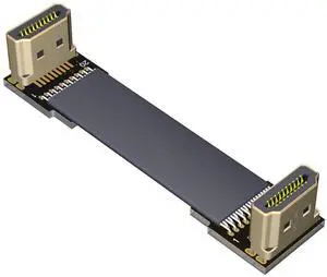 ADT Flat Slim Angled Standard HDMI-Compatible 2.0 Extension Cable Male/Female 20 pin FFC FPC Ribbon Elbow Cable 2K/144hz 4K/60Hz for HDTV AV Aerial Photography (A2-A3,25cm) ADT Flat Slim Angled Standard HDMI-Compatible 2.0 Extension Cable Male/Female 20 pin FFC FPC Ribbon Elbow Cable 2K/144hz 4K/60Hz for HDTV AV Aerial Photography (A2-A3,25cm)