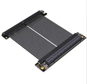 ADT-M33 PCIe 4.0 x16 Extension Cable 15CM Dual Reverse Gen4 256G/bps Graphics Card Extender Compatible with ITX A4 Chassis (M33JM-TS) ADT-M33 PCIe 4.0 x16 Extension Cable 15CM Dual Reverse Gen4 256G/bps Graphics Card Extender Compatible with ITX A4 Chassis (M33JM-TS)