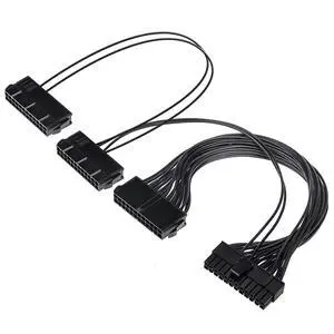 ATX 24 Pin Male 1 to 3 Ports Female PSU Splitter Cable 30cm for Miner Motherboard Three PSU Gaming (1Piece) ATX 24 Pin Male 1 to 3 Ports Female PSU Splitter Cable 30cm for Miner Motherboard Three PSU Gaming (1Piece)