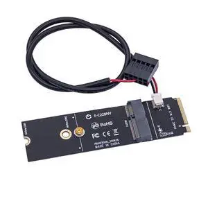 M.2 Wire Less Card to NVME SSD HDD Adapter Card MCA122 Compatible with AX210 AX200 9260AC 8265 7265 RTL8852MT7921K Card M.2 Wire Less Card to NVME SSD HDD Adapter Card MCA122 Compatible with AX210 AX200 9260AC 8265 7265 RTL8852MT7921K Card
