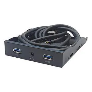 2Ports USB3.2 Front Panel Bracket 5.25/3.5 Floppy Bay 19Pin to USB Hub HD Audio Earphone/USB-C 20Gbps with Cable for Desktop (Type C) 2Ports USB3.2 Front Panel Bracket 5.25/3.5 Floppy Bay 19Pin to USB Hub HD Audio Earphone/USB-C 20Gbps with Cable for Desktop (Type C)