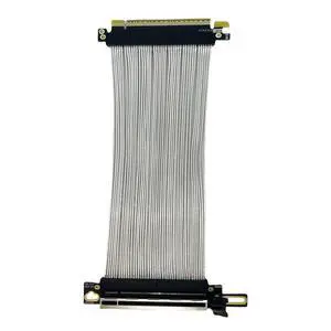 PCIE 5.0 X16 Extension Cable 90 Degree Right Angle GEN5 64GTS High Speed Non-Destructive Soft Cable 16AC5 (40CM) PCIE 5.0 X16 Extension Cable 90 Degree Right Angle GEN5 64GTS High Speed Non-Destructive Soft Cable 16AC5 (40CM)
