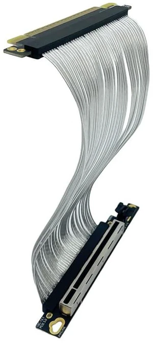PCIE 5.0 X16 Extension Cable 90 Degree Right Angle GEN5 64GTS High Speed Non-Destructive Soft Cable 16AC5 (50CM) PCIE 5.0 X16 Extension Cable 90 Degree Right Angle GEN5 64GTS High Speed Non-Destructive Soft Cable 16AC5 (50CM)
