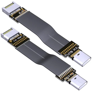 USB3.2 Extension Cable USB-C Female to Type E Male 19P/20P Motherboard Converter Cable (T7B-F6A,50cm) USB3.2 Extension Cable USB-C Female to Type E Male 19P/20P Motherboard Converter Cable (T7B-F6A,50cm)