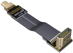 FPV Cable for HDMI Micro Mini Flat Camera Connector 5cm-50cm Flexible Wire Line 18Gbps 4K@50/60 2160p for HDMI2.0 for FPV Camera (25cm,A2-D1) FPV Cable for HDMI Micro Mini Flat Camera Connector 5cm-50cm Flexible Wire Line 18Gbps 4K@50/60 2160p for HDMI2.0 for FPV Camera (25cm,A2-D1)