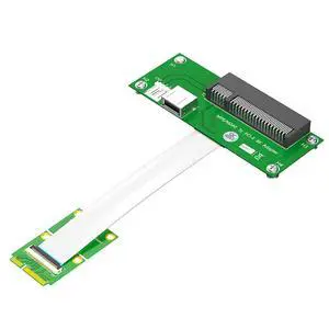 JMT 2.5Gpbs Mini PCI-E to PCI-E Express X4/X8 +USB Riser Card with High Speed FPC Cable with Magnetic Pad (X8 Horizontal) JMT 2.5Gpbs Mini PCI-E to PCI-E Express X4/X8 +USB Riser Card with High Speed FPC Cable with Magnetic Pad (X8 Horizontal)