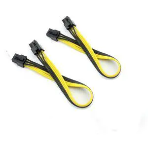 JMT 1/2/4/10 PCS PCI-E 6P Male to 6Pin Male Graphics Video Card Cable DIY PCIE PCI-Express Power Cable BTC Extended Miner Mining Wire 18AWG (2 PCS) JMT 1/2/4/10 PCS PCI-E 6P Male to 6Pin Male Graphics Video Card Cable DIY PCIE PCI-Express Power Cable BTC Extended Miner Mining Wire 18AWG (2 PCS)