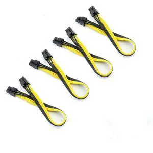 JMT 1/2/4/10 PCS PCI-E 6P Male to 6Pin Male Graphics Video Card Cable DIY PCIE PCI-Express Power Cable BTC Extended Miner Mining Wire 18AWG (4 PCS) JMT 1/2/4/10 PCS PCI-E 6P Male to 6Pin Male Graphics Video Card Cable DIY PCIE PCI-Express Power Cable BTC Extended Miner Mining Wire 18AWG (4 PCS)