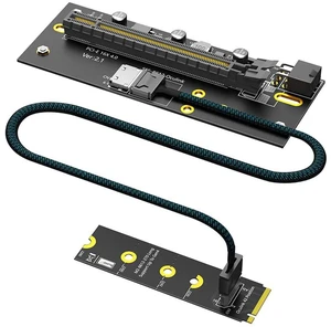 M.2 M-Key 2280 to PCI-e 4.0 X16 Extension Card 32G/BPS with Oculink SFF-8612 Cable 50cm Compatible with M.2 NVMe 2230 2242 2260 2280 SSD M.2 M-Key 2280 to PCI-e 4.0 X16 Extension Card 32G/BPS with Oculink SFF-8612 Cable 50cm Compatible with M.2 NVMe 2230 2242 2260 2280 SSD