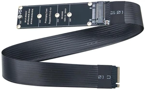 M.2 MKey BKey NGFF Drive Extension Cable PCIe 4.0 High Speed Transmission Compatible with NVMe NGFF 2230 2242 2260 2280 SSD (30CM,Straight Version) M.2 MKey BKey NGFF Drive Extension Cable PCIe 4.0 High Speed Transmission Compatible with NVMe NGFF 2230 2242 2260 2280 SSD (30CM,Straight Version)