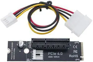 PCIe4.0 X4 to M.2 Mkey Adapter Card Support PCIe x1 x4 x8 x16 Interface Compatible with M.2 NVMe 2260 2280 SSD (with IDE Cable) PCIe4.0 X4 to M.2 Mkey Adapter Card Support PCIe x1 x4 x8 x16 Interface Compatible with M.2 NVMe 2260 2280 SSD (with IDE Cable)