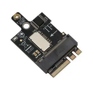 M.2 A+E Key to M.2 MKey SSD + TF Card Adapter Converts Wire Less Slot to M.2 MKey 2230 Port and MicroSD Card Reader, PCIe x1 Signal Not for CNVI, Compatible with 2230 NVMe Drives M.2 A+E Key to M.2 MKey SSD + TF Card Adapter Converts Wire Less Slot to M.2 MKey 2230 Port and MicroSD Card Reader, PCIe x1 Signal Not for CNVI, Compatible with 2230 NVMe Drives