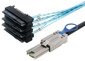 JMT MINI SAS HD SFF-8088 26P to 4X SAS 8482 Server Adapter Cable 2 in 1 (100CM) JMT MINI SAS HD SFF-8088 26P to 4X SAS 8482 Server Adapter Cable 2 in 1 (100CM)