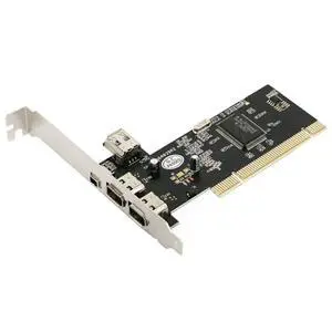 JMT PCI Combo 1394A 4 Ports (3+1) Firewire iLink PCI Controller Card Extension Adapter PCI 6 to 4pin with IEEE 1394 Cable for Firewire Computer JMT PCI Combo 1394A 4 Ports (3+1) Firewire iLink PCI Controller Card Extension Adapter PCI 6 to 4pin with IEEE 1394 Cable for Firewire Computer