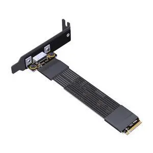 JMT ADT-K49SA-BK PCIe4.0 x4 M.2 NVMe to OcuLink SFF-8611/8612 Adapter 64Gbps Graphics Card External Extension Cable (K49SA-BK-01,15cm) JMT ADT-K49SA-BK PCIe4.0 x4 M.2 NVMe to OcuLink SFF-8611/8612 Adapter 64Gbps Graphics Card External Extension Cable (K49SA-BK-01,15cm)