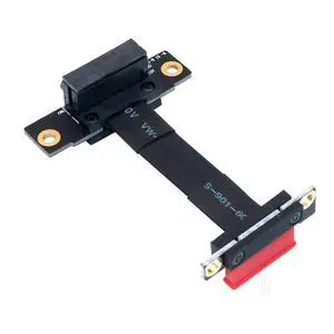 JMT PCI-E X1 PCI Express 1X Riser Extension Ribbon Cable Gold-Plated Connector Dual Vertical 90 Right Angle Foldable High Speed PCI Express 1X Expander for 1U 2U ATX Extender (10cm R11SL) JMT PCI-E X1 PCI Express 1X Riser Extension Ribbon Cable Gold-Plated Connector Dual Vertical 90 Right Angle Foldable High Speed PCI Express 1X Expander for 1U 2U ATX Extender (10cm R11SL)