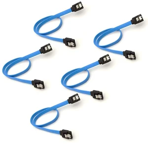 JMT 5Pcs SATA 3.0 / SATA 2.0 Date Cable SATA3 40cm 6Gb/S SSD Hard Disk Drive Data Cable Dual Straight Cord SATA 3.0 2.0 Convertor (5pcs SATA3 Blue) JMT 5Pcs SATA 3.0 / SATA 2.0 Date Cable SATA3 40cm 6Gb/S SSD Hard Disk Drive Data Cable Dual Straight Cord SATA 3.0 2.0 Convertor (5pcs SATA3 Blue)