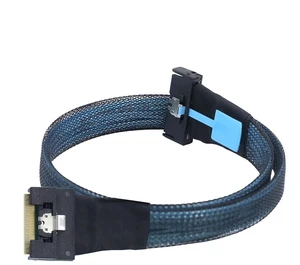 JMT PCIE Gen5 MCIO 8X 8I 74P to Slimline SAS 4.0 SFF-8654 8i Server Cable High-Speed 32GT/s Anti Tilt Insertion (50cm) JMT PCIE Gen5 MCIO 8X 8I 74P to Slimline SAS 4.0 SFF-8654 8i Server Cable High-Speed 32GT/s Anti Tilt Insertion (50cm)