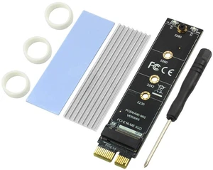 JMT PCI-E PCI Express 3.0 X1 to M.2 M Key Interface NVMe SSD PCIE M.2 Riser Card Adapter Heatsink SSD 2230 2242 2260 2280 Full Speed (with Silver Heatsink) JMT PCI-E PCI Express 3.0 X1 to M.2 M Key Interface NVMe SSD PCIE M.2 Riser Card Adapter Heatsink SSD 2230 2242 2260 2280 Full Speed (with Silver Heatsink)