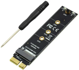 JMT PCI-E PCI Express 3.0 X1 to M.2 M Key Interface NVMe SSD PCIE M.2 Riser Card Adapter Heatsink SSD 2230 2242 2260 2280 Full Speed (1 PCS) JMT PCI-E PCI Express 3.0 X1 to M.2 M Key Interface NVMe SSD PCIE M.2 Riser Card Adapter Heatsink SSD 2230 2242 2260 2280 Full Speed (1 PCS)