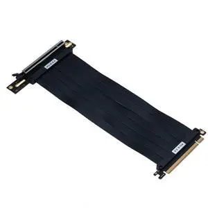 PCIE X16 Vertical Mount GPU Riser Cable EMI Shielded High-Speed Flexible Extension Cord Compatible with MSI Graphics Card (PCI-E 3.0,20cm 90Degree) PCIE X16 Vertical Mount GPU Riser Cable EMI Shielded High-Speed Flexible Extension Cord Compatible with MSI Graphics Card (PCI-E 3.0,20cm 90Degree)
