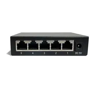 POE-Compatible Switch with 48V Ethernet Cable Power Supply Support Smart Networks, Intelligent Production (5Ports 100MbpS) POE-Compatible Switch with 48V Ethernet Cable Power Supply Support Smart Networks, Intelligent Production (5Ports 100MbpS)