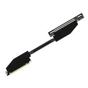 ADT-K33 PCIe 5.0 x16 Dual Reverse Bend Graphics Card Extension Cable Gen5 512Gbps Compatible with RTX 50xx, RX 90xx Series GPU (K33UP-LL-BK11,30CM) ADT-K33 PCIe 5.0 x16 Dual Reverse Bend Graphics Card Extension Cable Gen5 512Gbps Compatible with RTX 50xx, RX 90xx Series GPU (K33UP-LL-BK11,30CM)