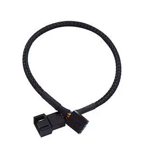 JMT 3 Pack 4-Pin PWM Fan Splitter Cable Hub Sleeved Braided CPU Fan Y Splitter Power Extension Cable for Computer ATX Case 4-Pin/3-Pin Cooling Fan Cable (1 to 1 Converter) JMT 3 Pack 4-Pin PWM Fan Splitter Cable Hub Sleeved Braided CPU Fan Y Splitter Power Extension Cable for Computer ATX Case 4-Pin/3-Pin Cooling Fan Cable (1 to 1 Converter)