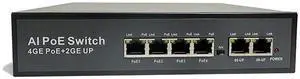 Ethernet Switch 100Mbps POE Network Splitter Plug and Play Compatible with UTP STP (6 Ports) Ethernet Switch 100Mbps POE Network Splitter Plug and Play Compatible with UTP STP (6 Ports)