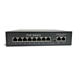Ethernet Switch 100Mbps POE Network Splitter Plug and Play Compatible with UTP STP (10 Ports) Ethernet Switch 100Mbps POE Network Splitter Plug and Play Compatible with UTP STP (10 Ports)