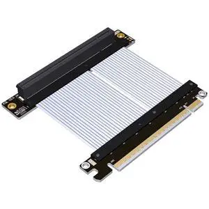 ADT-K33U PCIe 5.0 x16 Extension Cable 512Gbps High Speed Lossless Flexible GPU Riser for PC Cases Servers ITX Builds Computer RTX5090 (K33UL-SI,15cm) ADT-K33U PCIe 5.0 x16 Extension Cable 512Gbps High Speed Lossless Flexible GPU Riser for PC Cases Servers ITX Builds Computer RTX5090 (K33UL-SI,15cm)