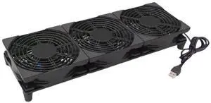 5V Quiet USB Cooling Fan 120mm x 3 with 1200mm Cable,114CFM Big Airflow Cooling for Router, Computer, Mac Mini, PlayStation, Rack DIY Audio Video Network Cabinet Server Cooling Project 5V Quiet USB Cooling Fan 120mm x 3 with 1200mm Cable,114CFM Big Airflow Cooling for Router, Computer, Mac Mini, PlayStation, Rack DIY Audio Video Network Cabinet Server Cooling Project