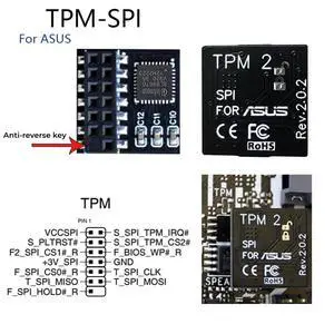 TPM-SPI Module with 14-1Pin, TPM 2.0 Encryption Security Module for ASUS Motherboard TPM-SPI Module with 14-1Pin, TPM 2.0 Encryption Security Module for ASUS Motherboard