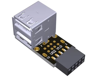 9PIN to USB 2.0 Adapter Built-in Wire-Less Mouse Keyboard Receiver for ITX Chassis Computer Motherboard with 9PIN Connector (UG2-L) 9PIN to USB 2.0 Adapter Built-in Wire-Less Mouse Keyboard Receiver for ITX Chassis Computer Motherboard with 9PIN Connector (UG2-L)