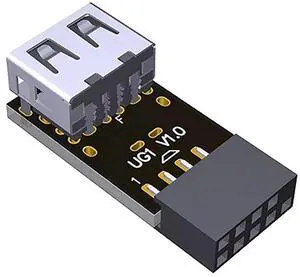 9PIN to USB 2.0 Adapter Built-in Wire-Less Mouse Keyboard Receiver for ITX Chassis Computer Motherboard with 9PIN Connector (UG1-F) 9PIN to USB 2.0 Adapter Built-in Wire-Less Mouse Keyboard Receiver for ITX Chassis Computer Motherboard with 9PIN Connector (UG1-F)