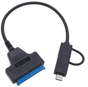 22pin SATA to USB3.0 Adapter Cable USB-C+USB-A Dual Port for 2.5 inch Laptop Hard Drive 22pin SATA to USB3.0 Adapter Cable USB-C+USB-A Dual Port for 2.5 inch Laptop Hard Drive