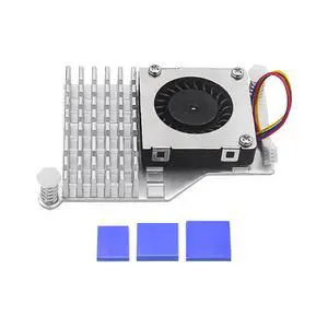 pi 5 Active Cooler Blower Fan Radiator Aluminum Compatible with Raspberry pi 5 4GB/8GB (Silver) pi 5 Active Cooler Blower Fan Radiator Aluminum Compatible with Raspberry pi 5 4GB/8GB (Silver)