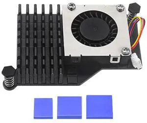 pi 5 Active Cooler Blower Fan Radiator Aluminum Compatible with Raspberry pi 5 4GB/8GB (Black) pi 5 Active Cooler Blower Fan Radiator Aluminum Compatible with Raspberry pi 5 4GB/8GB (Black)