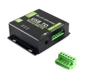 waveshare USB to RS232 / RS485 / TTL (UART) Industrial Isolated Converter with Original FT232RL Inside Aluminium Alloy Enclosure Power/ADI Magnetical Isolation,TVS Diode waveshare USB to RS232 / RS485 / TTL (UART) Industrial Isolated Converter with Original FT232RL Inside Aluminium Alloy Enclosure Power/ADI Magnetical Isolation,TVS Diode