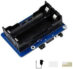 UPS HAT (B) for Raspberry Pi Series, Pogo Pins Connector Without Using GPIO, 5V Uninterruptible Power Supply,Real Time Monitoring UPS HAT (B) for Raspberry Pi Series, Pogo Pins Connector Without Using GPIO, 5V Uninterruptible Power Supply,Real Time Monitoring